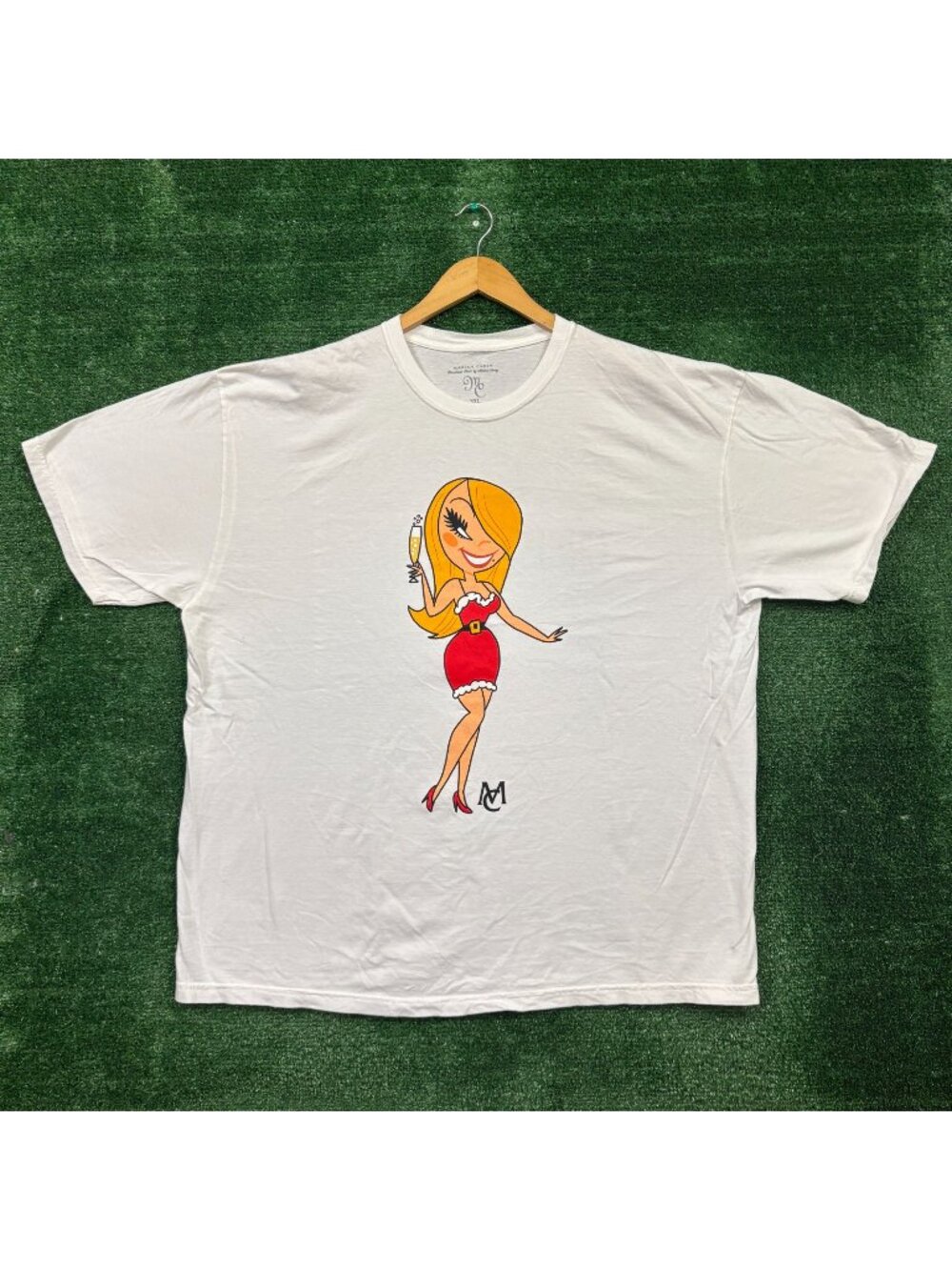 Mariah Carey Christmas Time white T-Shirt Size 3XL